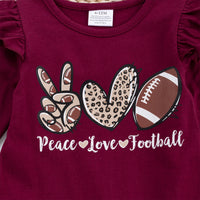 Peace Love and Football - Romper